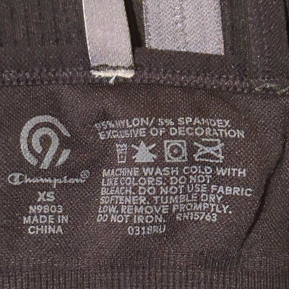 Champion Black Sports Bra XS - Picture 4 of 4